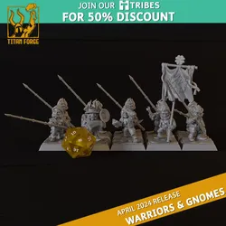 Gnome Infantry - Norse and Gnomes - Titan Forge Miniatures April 2024