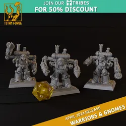 Gnome Mecha Gnomes - Norse and Gnomes - Titan Forge Miniatures April 2024