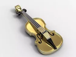Necklace violin 3d printable music jewelry pendant 3dm stl file  3D print model