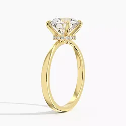 Secret Halo Diamond Engagement Ring 0022 3D print model