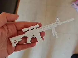 Shotgun toy gun machine gun sniper rifle rifle miniature static prop model small scale ornament easy to print toy children - Free 3D Print Model