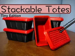 Stackable Totes  - Free 3D Print Model