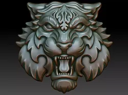 Tiger pendant 3D print model