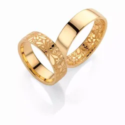 Wedding bands flora 3D print model