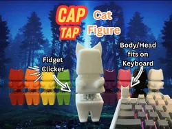 CapTap Cat Figure - Keycap Fidget Switch Figure  - Free 3D Print Model