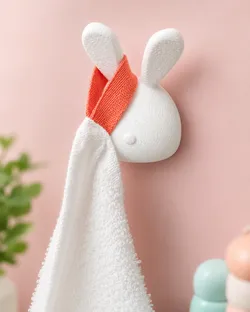 Cute Bunny Kids Wall Hook for Double side tape