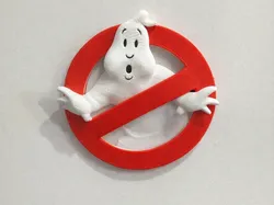 Ghostbuster logo - magnet Ams and plain - Free 3D Print Model