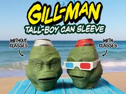 Gill-Man (Tall-Boy) Can Sleeve - Free 3D Print Model