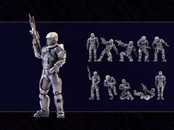 Halo Spartan IV Figure Set 01 3D print model