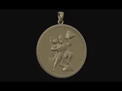 Hanuman Pendant 3D print model