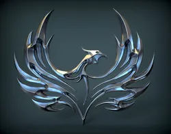 phoenix logo 3D print model