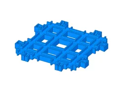 Plarail double-track cross rail