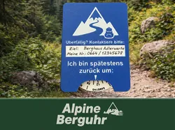 ALPINE MOUNTAIN CLOCK: Hiker - Safety Parking Disc - Free 3D Print Model