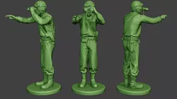 American Tank Crew unit ww2 Action ATC1 3D print model