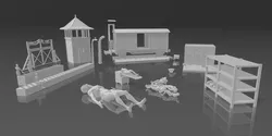 Auschwitz-birkenau Diorama 3D print model