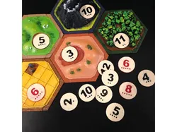 Catan Number Tokens