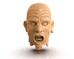 Decapitated Man Head 3D print model