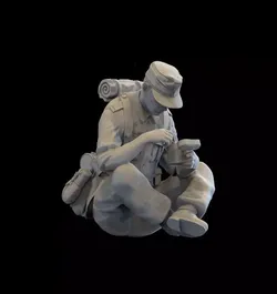 German soldier 3D print model