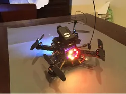 NeoPixel Color LED Ring Mount for Quadcopter
