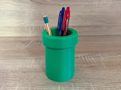 Pipe Pen Holder — Mario World Style - Free 3D Print Model
