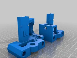 Prusa Mendel i2 X-Axis guides using Brass Lead Screw Flanges