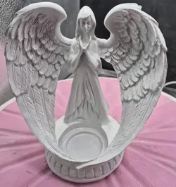 angel praying tea light candle holder 3D print model