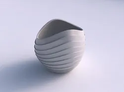 Bowl compressed 3 with horizontal layers 3D print model