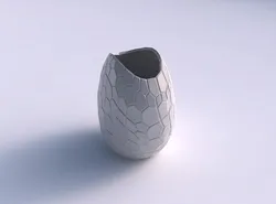 Bowl compressed with organic cells 3D print model