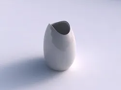 Bowl compressed with small horizontal sections 3D print model