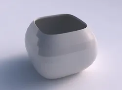 Bowl semi-quadratic with small horizontal sections 3D print model
