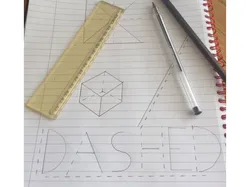 Dashed line Ruler