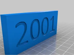 Engraved 2001 Monolith