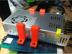 No slip power supply mount clip bracket for any width aluminum extrusion 20mm Openbuilds v-slot / Misumi