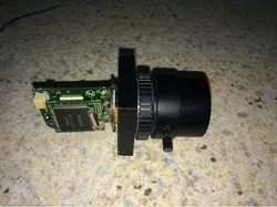 simple ccd sensor and c mount lens plate.