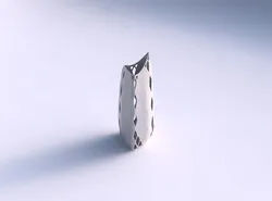 Vase curved tipping triangle 2 with diagonal grid lattice 2 3D print model