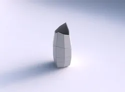 Vase double arc rectangle with large plates 3D print model