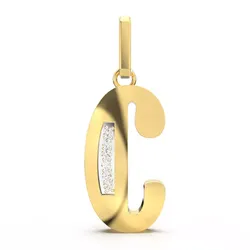 C SCRIPT DIAMOND PENDANT 3D print model
