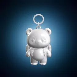 Chibi Panda Backpack Keychain 3D Print Model 3D print model