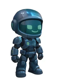 Chibi Sci-Fi Astronaut Robot 3D print model