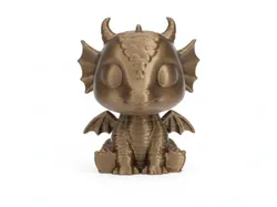 Mini Cute Dragon Tiny Fantasy Desk Buddy - Free 3D Print Model