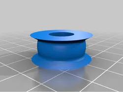 Parametric flanged and crowned belt idler for 623 bearings