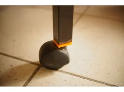 Roll foot cradle / holder for a bird cage or other rectangular tubes