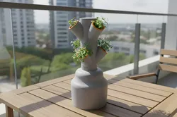 Stackable Vertical Planter STL  Tower Garden 3D print model
