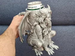 Temptress Gargoyle - Can Holder / Beer mug - Free 3D Print Model