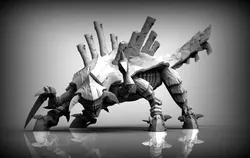 Ankylofex creature with claws 3D print model