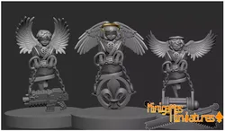 Cherubs anime figurines 3D print model