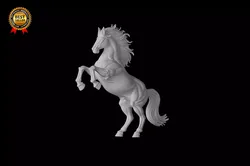 Friesian Horse Rearing Pose 3D Print Model 3D print model
