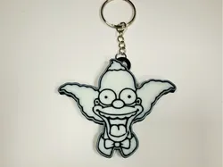 Krusty the Clown , The Simpson, keychain - Free 3D Print Model