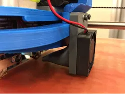 Lulzbot dual extruder fan mount