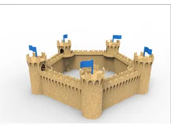 modular medieval castle sand